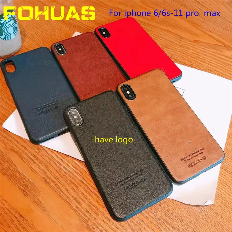 New high-quality leather-textured TPU business and leisure mobile phone Cover for iphone 11 case 7 8 X XR MAX |