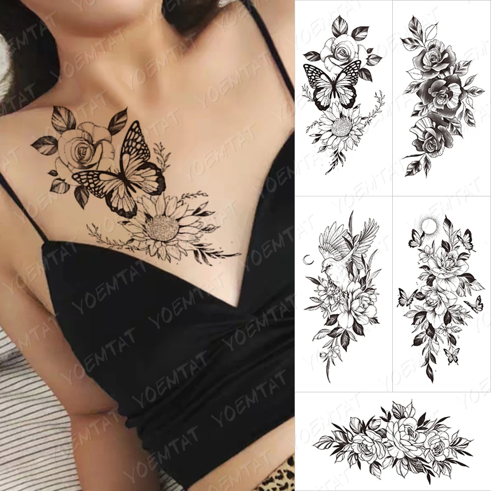 Flower Blooming Waterproof Temporary Tattoo Stickers Jasmine Leaf Flower Rose Sexy Tatoo Arm Body Art Fake Tatooo Black Women Temporary Tattoos Aliexpress Flower Blooming Waterproof Temporary Tattoo Stickers Jasmine Leaf Flower Rose Sexy Tatoo Arm Body Art Fake Tatooo Black Women Temporary Tattoos Aliexpress
