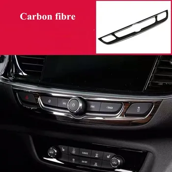 

2017 2018 2019 car Carbon Fiber sticker Abs Car Sound Player Adjust Panel for Buick Regal Opel Insignia
