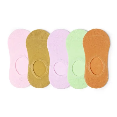 

Big Sale Boat Socks Simple Korean Version of The Invisible Small Fresh Ladies Solid Color Anti-slip Sock Cheap To Sell At A Loss