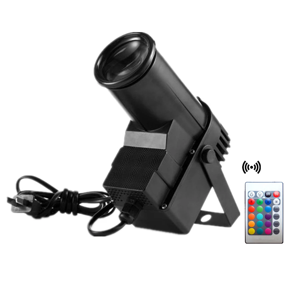 

Wireless Remote Control 10W LED Pinspot Light /Mini Spotlight For Disco Club KTV Mirror Ball Lamp/10W LED Stage DJ Spot Lighting
