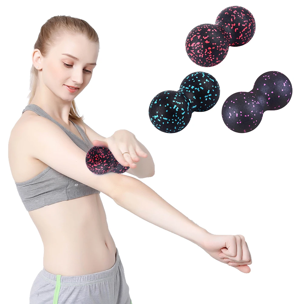 

2020Peanut Massage Ball Fascia Ball Set Double Lacrosse Fitness Mobility Ball for Physical Therapy Self-Myofascial Release