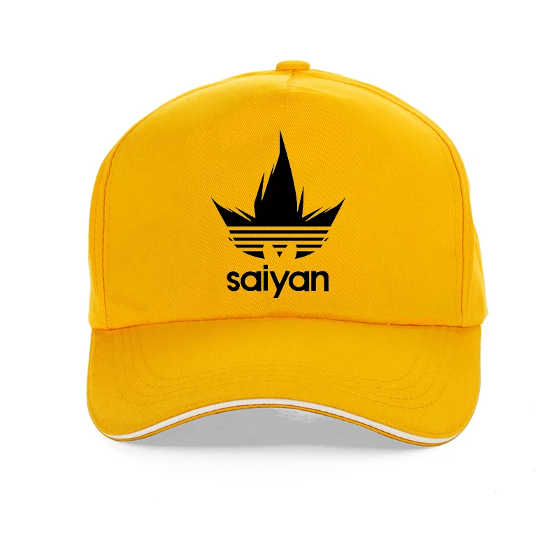 Цвет: желтый Новая Кепка Dragon Ball Z Saiyan Dad Hat, Высококачественная бейсболка с вышивкой, черные шляпы для мужчин и женщин - Цвет: Цвет: желтый