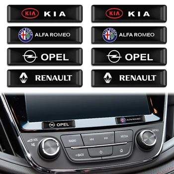 

4/10PC 3D Car Styling Decorative Epoxy Resin Emblem Badge Sticker Decals For Chevrolet Mercedes JEEP MINI KIA Toyota Mitsubishi