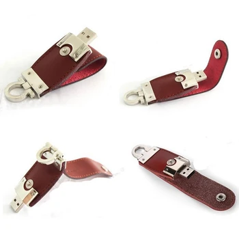 

KEY Ring Business Leather USB 3.0 Flash Memory Stick Pen Drive 8GB 16GB 32GB 64GB Thumb/Car/Pen Real Capacity Pendrive 2TB 1TB