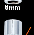tomada sextavada segura e rápida, 7mm, 8mm, bocal v6 vulcão mk8