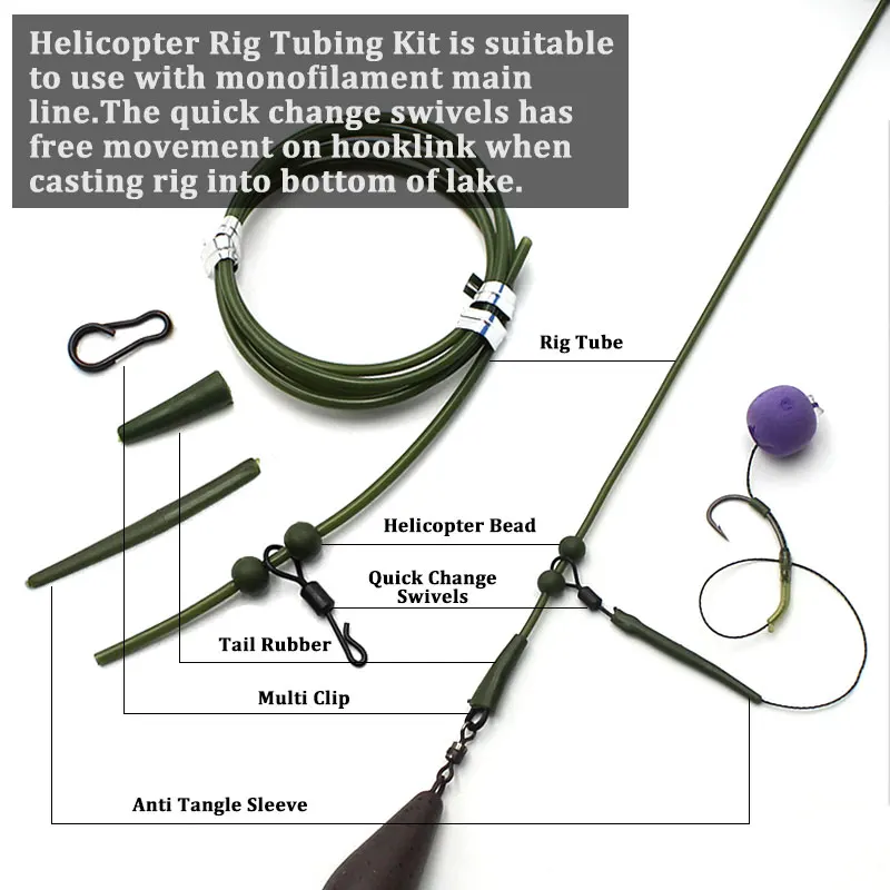Carp Fishing Equipment Hair Rig Quick Change Swivels For Fishing