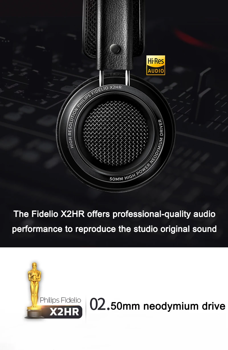 Philips X2HR наушники Fidelio Hi-Fi гарнитура 3 м длиной, проводной наушники Xiaomi HUAWEI Iphone смартфона