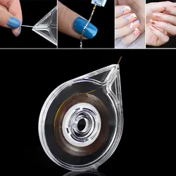 6 шт мини портативный простой в использовании дизайн прозрачный гвоздь полоса лента наклейка на коробку инструменты для ногтей