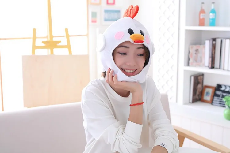 Japan Cute Plush Chickens Head Band Chickens Hat Photographic Prop Photo Props Plush Head Band