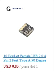 30 шт./партия основа край 5 Pin Тип B SMT Micro USB разъем Плоский порт Джек хвост штепсельная Вилка терминалы для samsung huawei