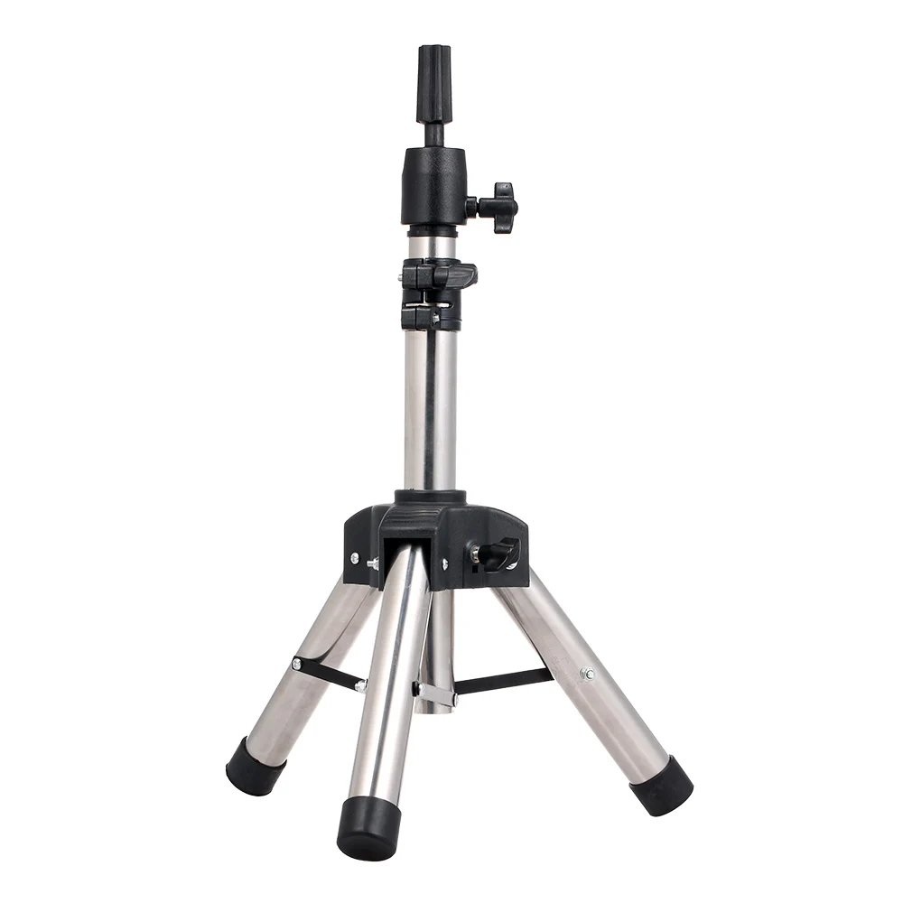 Metal Tripod Stand+ Thick Leg Adjustable Block Wig Head Tripod Cosmetology Training Head Stand Mannequin Head Tripod Wig Stand