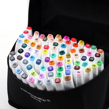 

Artist Dual Head Art Markers Set for Draw Manga Animation Design 168 Colors Marker Set Sketch Markers Brush Pen Alcohol Marker