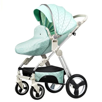 

Baby Stroller For Newborns Sitting And Lying High Landscape Folding Nidirectional Mima Stroller In Four Wheel EU Shipping By UPS
