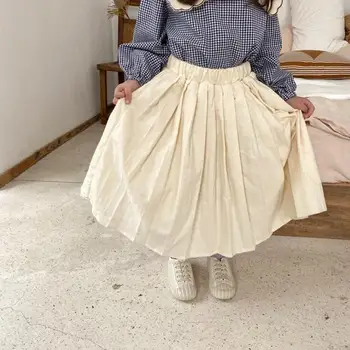 

2020 New Girls Draped Skirt Fashion Cotton Spring Girls Skirts 1-7t PP800