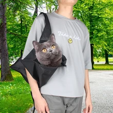 Hands-Free для питомцев на прогулке, рюкзак с повязкой, кенгуру, карман, сумка на плечо для маленькой собаки, кошачья сумка, кошелек 3