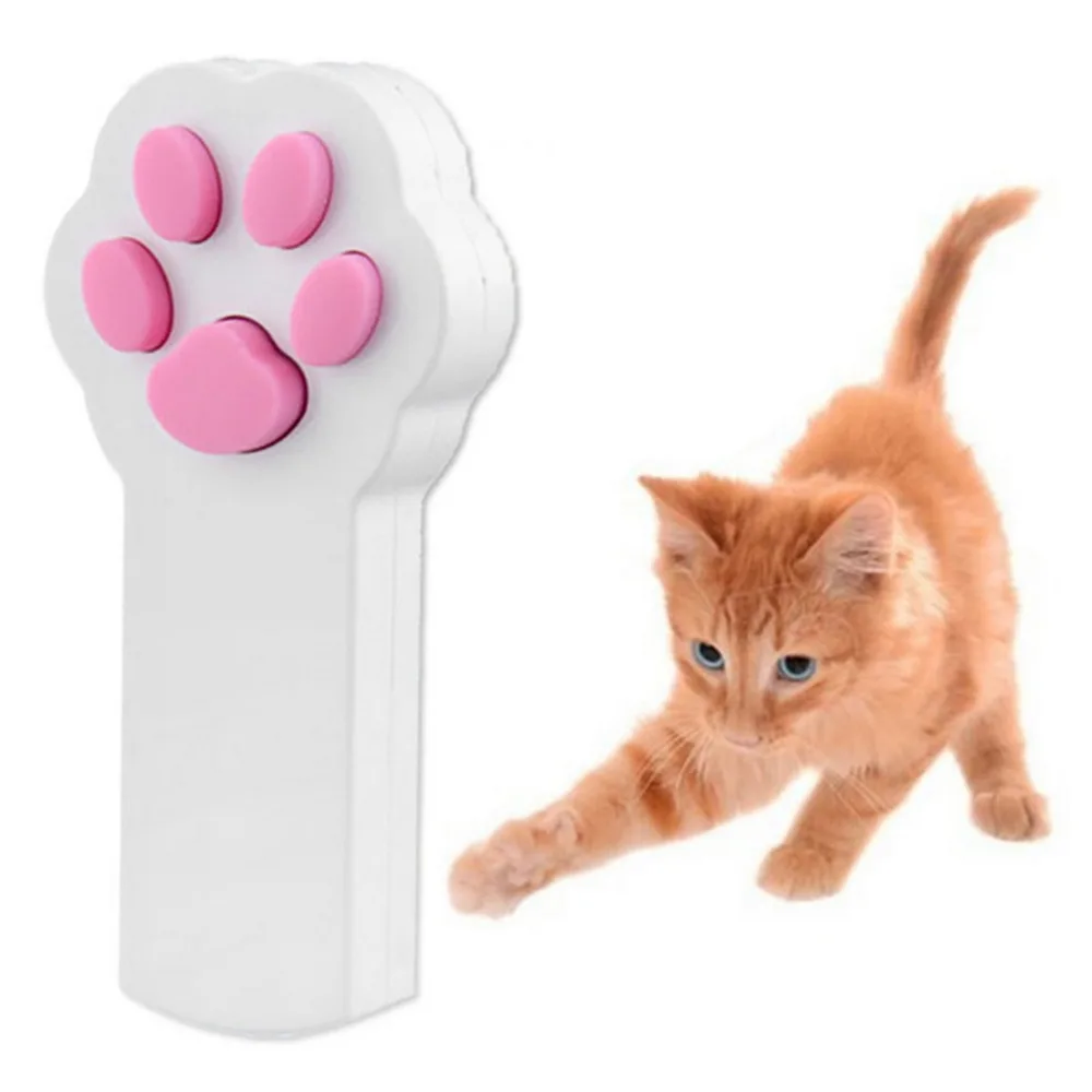 Забавный питомец кошка луч коготь Pet Красные игрушки автоматическое Упражнение LM76 лазерная указка Интерактивная