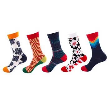

1Pair New Men Women Cotton Socks Casual Colorful Socks Crew Socks Street Skateboard Socks Happy Funny Harajuku Sox Meias