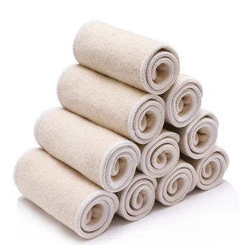 

5pcs/pack Eco Friendly Reusable Newborn Baby Diaper Insert Super Absorbent 4 Layers Washable Practical Soft Breathable Portable