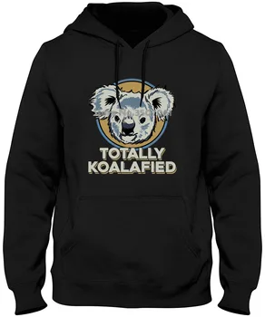 

Custom Crew Neck Cotton Short Sleeve long Sleeve Totally Koalafied Funny Koala Mens s Youth Cool Tops Hoodies & Sweatshirts