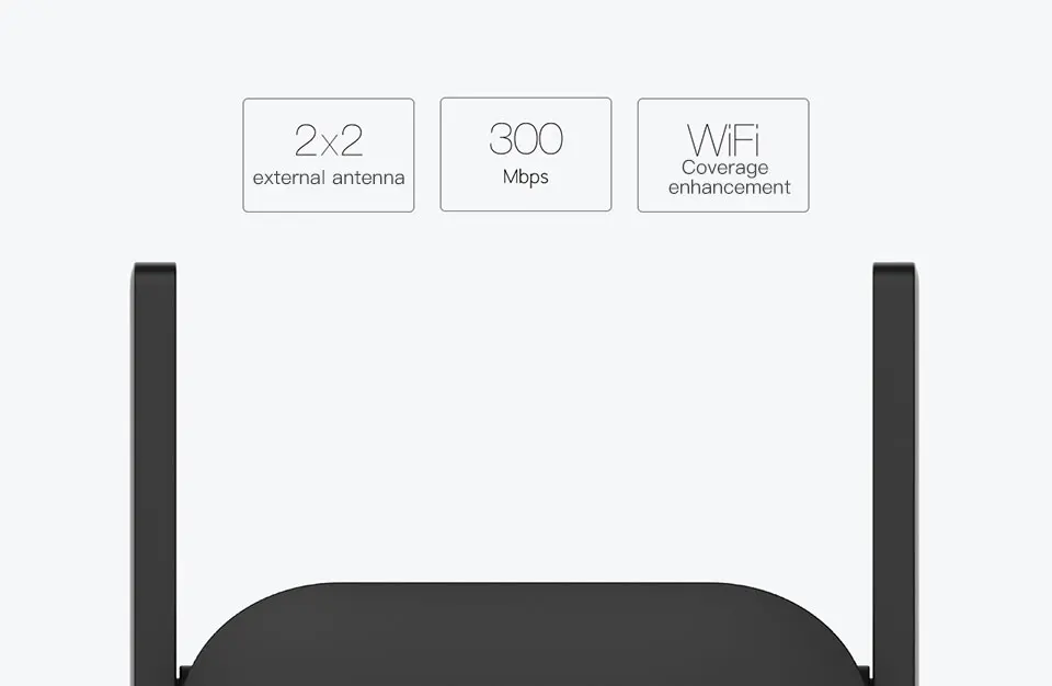 Original Xiaomi WiFi Amplifier Pro 300Mbps Amplificador Wi-Fi Repeater Wifi Signal Cover Extender Repeater 2.4G Mi Wireless