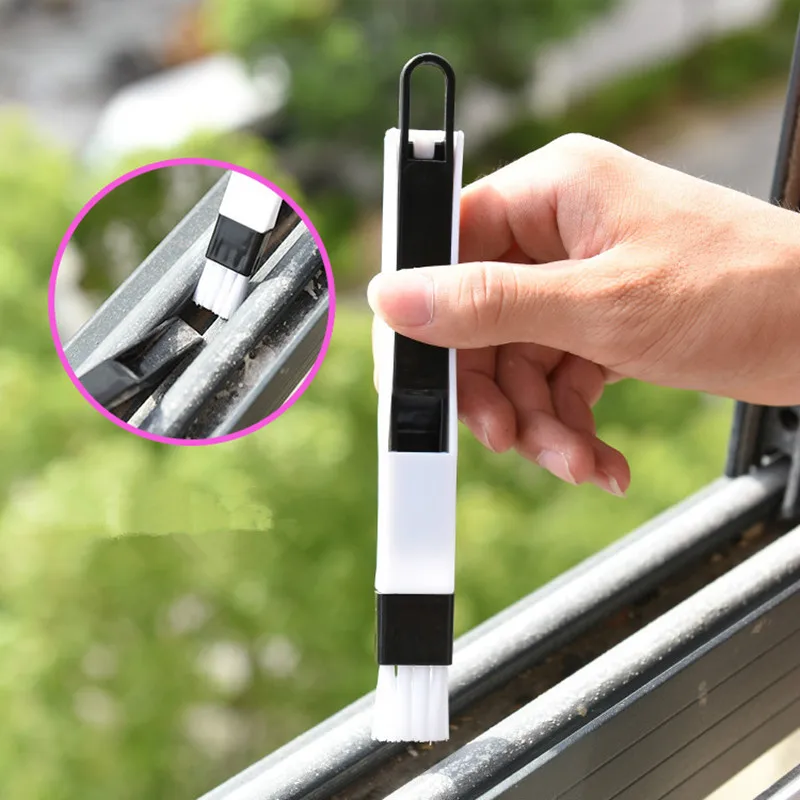 

Newest Arrivals Multipurpose Window Door Keyboard Car Cleaning Brush Cleaner+Dustpan 2 In 1 Tool NEW Color Random