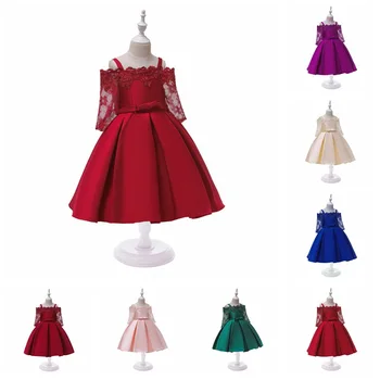 

Girl Floral Princess Party Dress Girls Dress Summer Children Clothing Wedding Birthday Baby Dress Tutu 3-12 Y Baby Girl Clothes