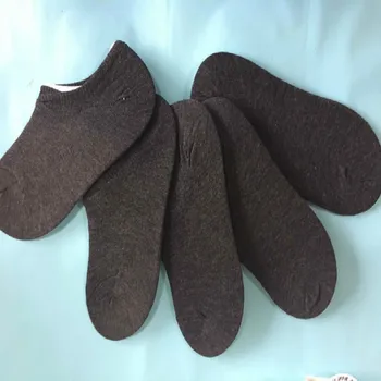 

Autumn And Winter Men's Pure Black Business Cotton Boat Socks High Quality Men's Socks Wholesale 5pair/lot