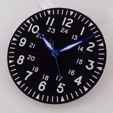 

33.6mm Watch Dial Luminous Index Blue Hand Fit MIYOTA 8215 821A DG MINGZHU 2813