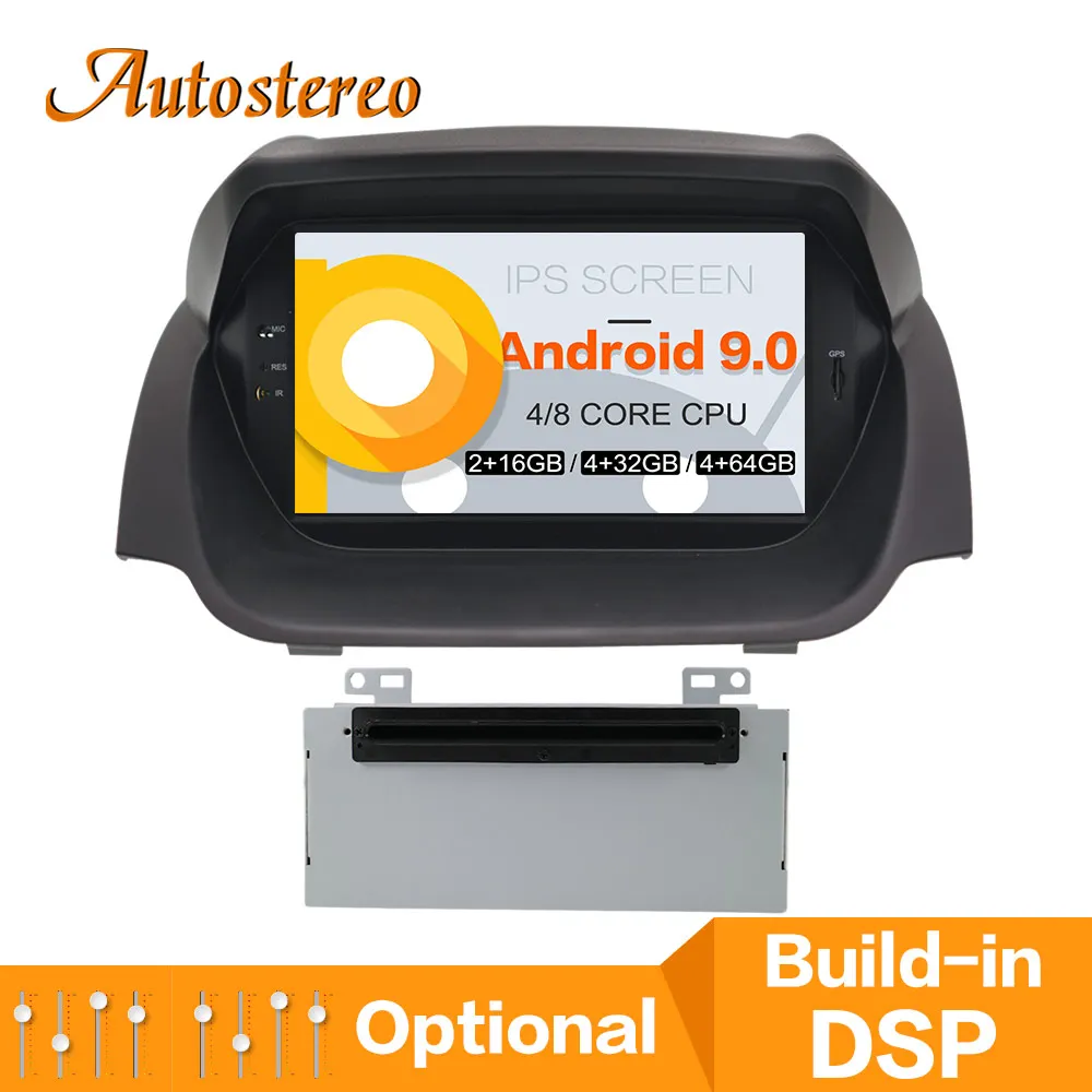 Flash Deal Autostereo Android 9.0 Car DVD Stereo For Ford Fiesta 2013 2014 2015 2016 GPS Navigation Video Multimedia head unit radio tape 0