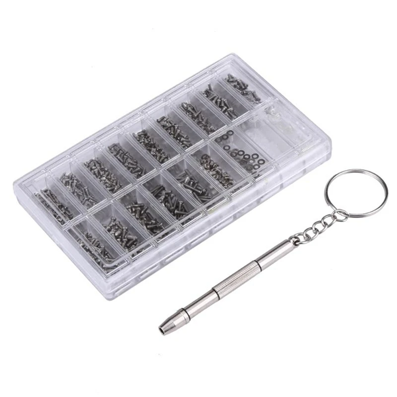 Sunglasses Glasses Repair Tool Stainless Steel Screws and Nose Pads Tweezers with Screwdriver for Watch | Обустройство дома