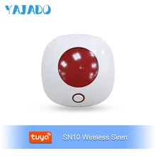 YAJADO Tuya Mini Wireless Indoor Siren Burglar Alarm 110dB Horn for Home Security Alarm System Alarm Speaker APP Remote Control YAJADO Tuya Mini Wireless Indoor Siren Burglar Alarm 110dB Horn for Home Security Alarm System Alarm Speaker APP Remote Control