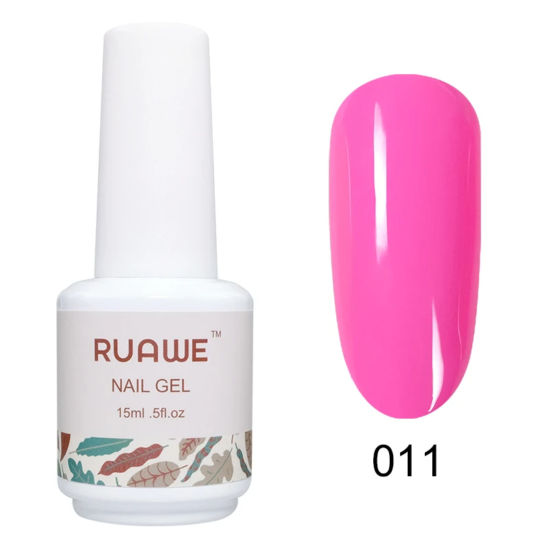 Гель-лак для ногтей RUAWE, 15 мл, фиолетовая серия, гель УФ-гель, Гель-лак для ногтей, Гель-лак для ногтей - Цвет: 011