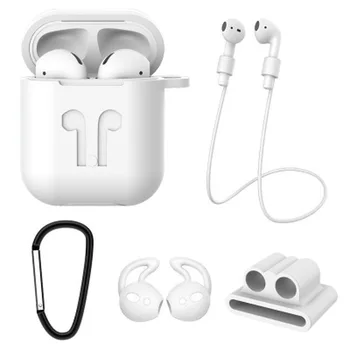 

5PCS/Set Soft Silicone Case For Airpods For Air Pods Shockproof Earphone Protective Cover for iphone 7 8 Headset Accessories