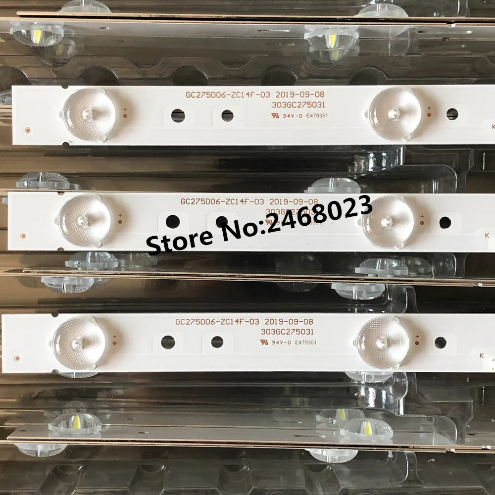 Светодиодный Подсветка полосы GC275D06 ZC14F 03 303GC275031 для 28PHF2056/T3 1 шт. = 6 светодиодный