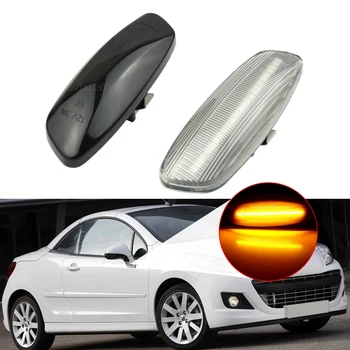 

1Pair LED Dynamic Turn Signal Sequential Light For Peugeot 308 207 3008 5008 RCZ Side Marker Light For Citroen C4 C3 C5 DS3 DS4