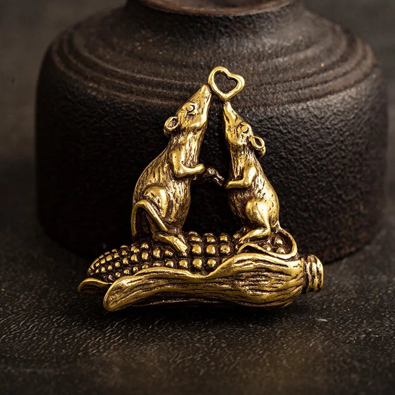 mouse corn keychain pendant (2)