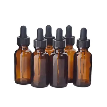 

8 Pcs 30ml Women Essential Oil Bottle Retro Antique Glass Empty Essential Oil Container Dispensing Dropper Bottle