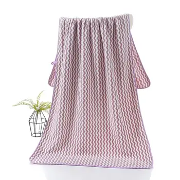 

Soft and comfortable household bath towel coral velvet velvet water ripple bath towel thick edging bath towel cation