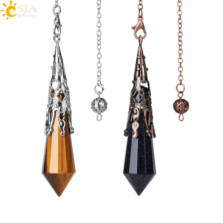 10pcs 12 Sided VOGEL Style Natural Clear Quartz Crystal Pendulum