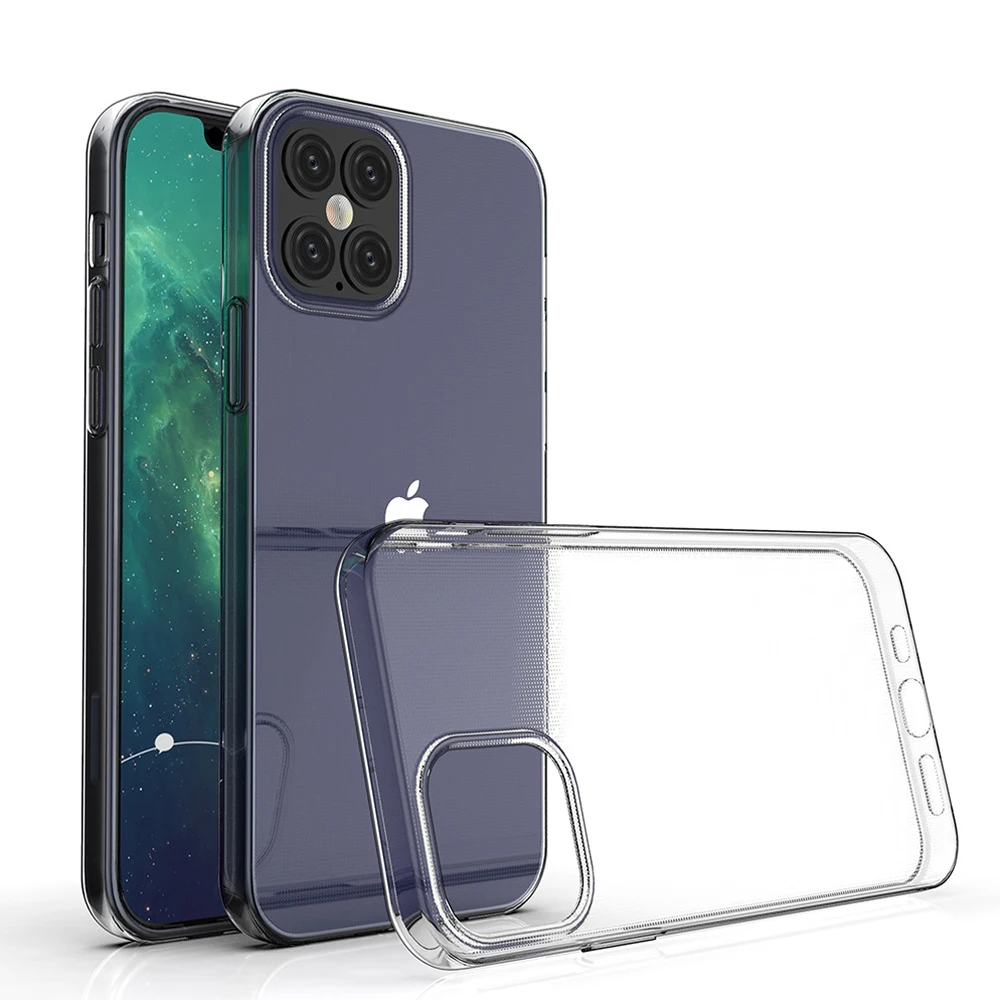 For Apple iPhone 12 Pro Max iPhone12 5G Slim Crystal Clear Transparent Soft TPU Back Case Protection Skin Camera Protect Cover For Apple iPhone 12 Pro Max iPhone12 5G Slim Crystal Clear Transparent Soft TPU Back Case Protection Skin Camera Protect Cover