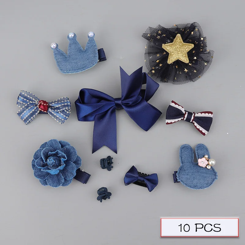 H063-23-A Children's hair accessories set baby hairpin rubber band girl birthday holiday gift cartoon hair accessories grab clip - Цвет: H063-23-A