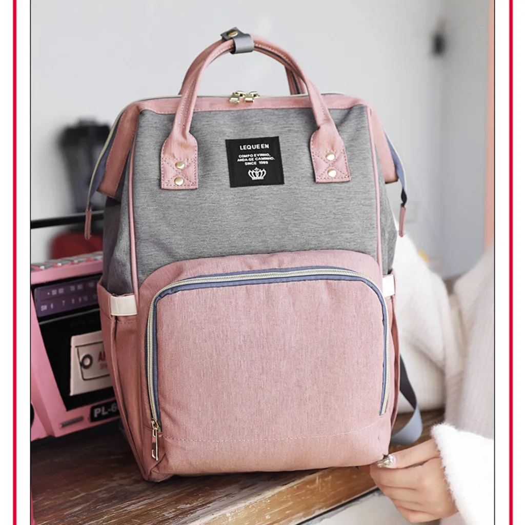 

Women Waterproof Mummy Bag Multi-function Backpack Wild Large Capacity Handbag