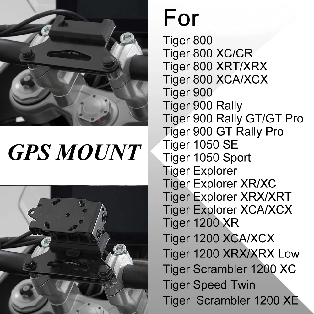 Per Tiger 800 Tiger 900 Tiger 1050 Tiger Explorer Tiger 1200 Speed Twin Staffa Di Navigazione Supporto Per Smartphone Gps