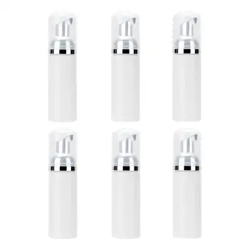 

6pcs Empty Plastic Bottles Foam-making Containers Makeup Bottles Refillable Cleanser Container