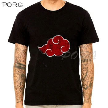 

NARUTO Akatsuki Anime Harajuku Black T Shirts Casual Summer Tops Male Cool T-Shirt Cool Tshirt Homme New Design Outwear O-Neck