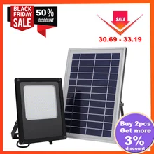 120 светодиодный s 50 Вт открытый светодиодный Садовый Солнечный светильник высокий светильник IP65 водонепроницаемый ночной Светильник Светодиодный прожектор заливающего света декоративная лампа с солнечной панелью