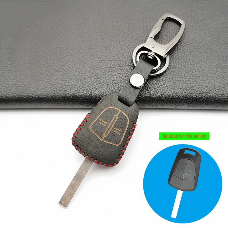 Vauxhall Keyring Genuine Leather Keyring Keyfob 