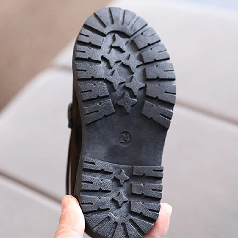 Girls Autumn Princess Leather Fashion Shoes