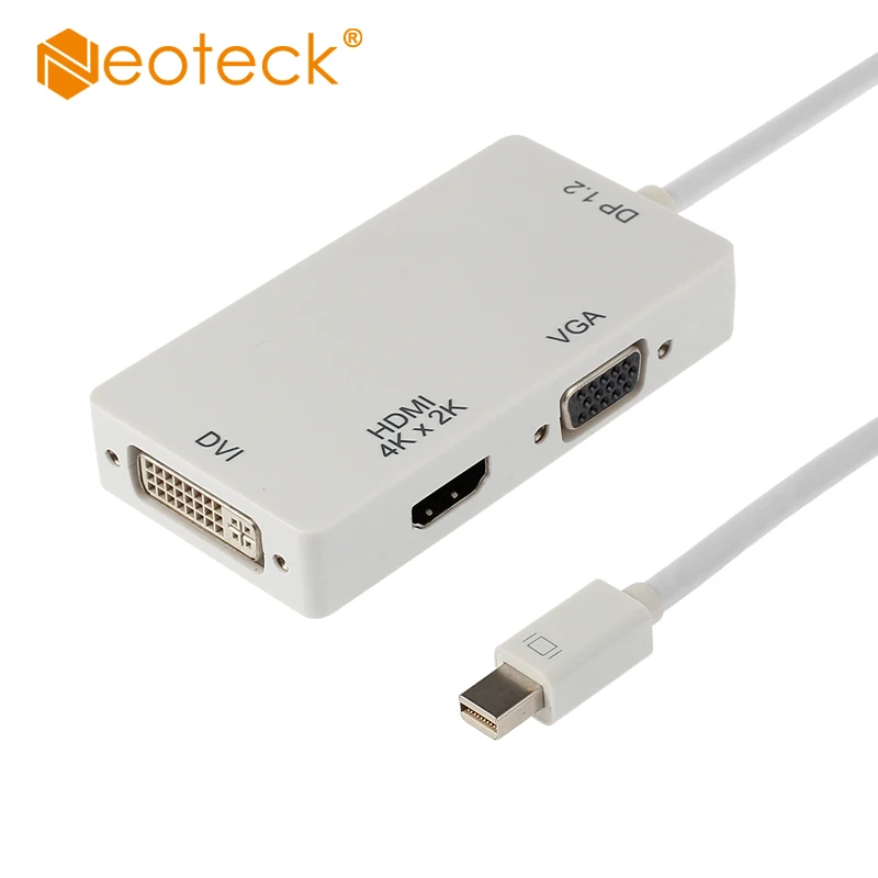 Neoteck Mini для порта дисплея Thunderbolt к HDMI DVI VGA кабель Адаптер DP V1.2 версия 4K x 2K мини-порт дисплея Мужской 20 pin